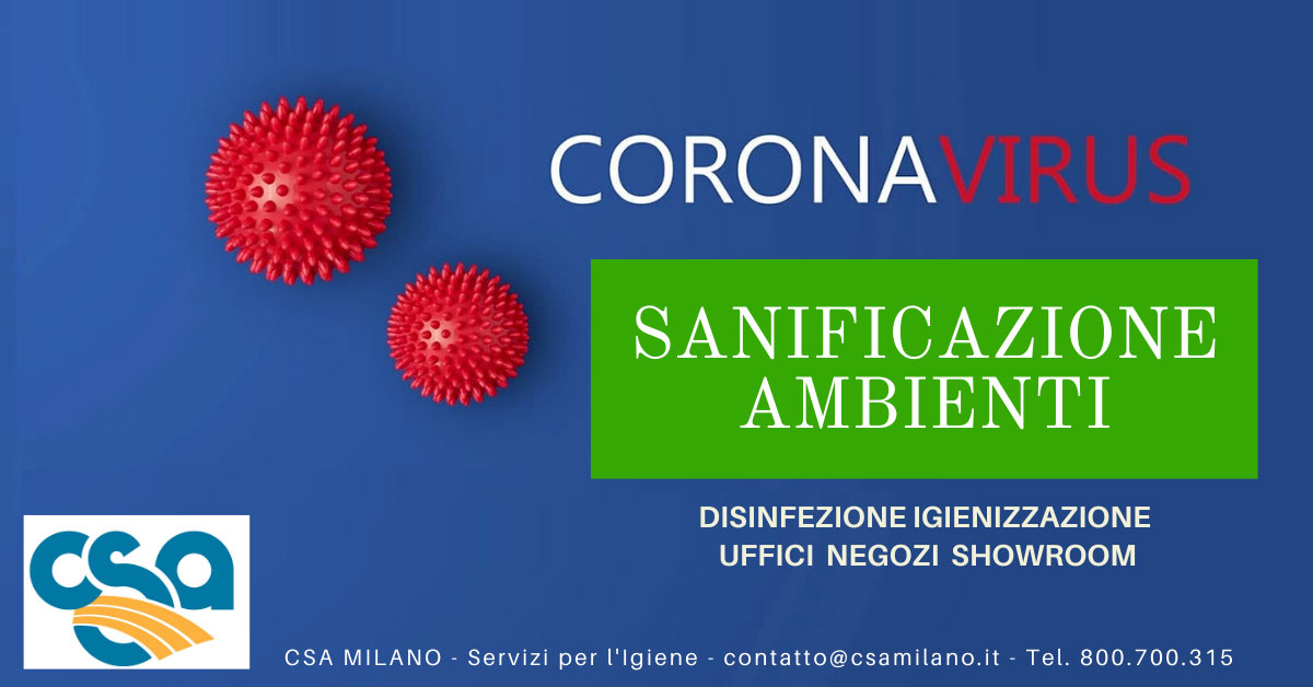 sanificazione coronavirus